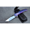 ENIGMA авторський складаний ніж ручної роботи Androshchuk Knives, сталь S125V, 65 HRC, купити замовити в Україні